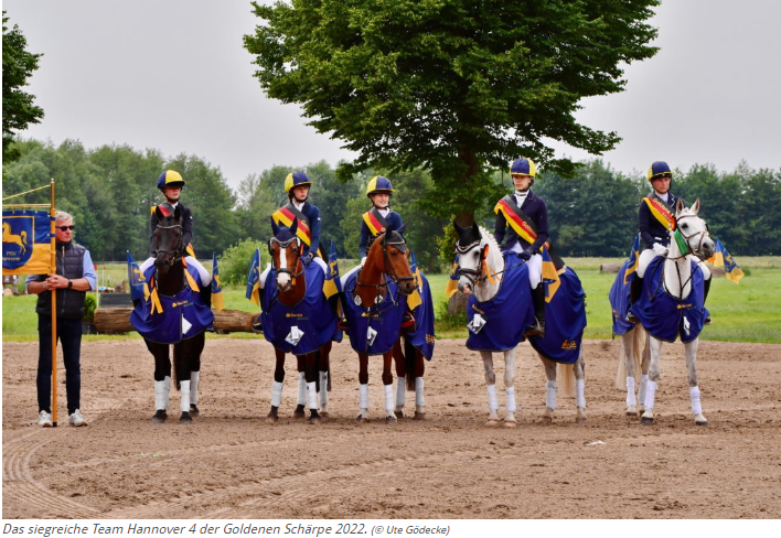 Goldene Schärpe Ponyreiter 1